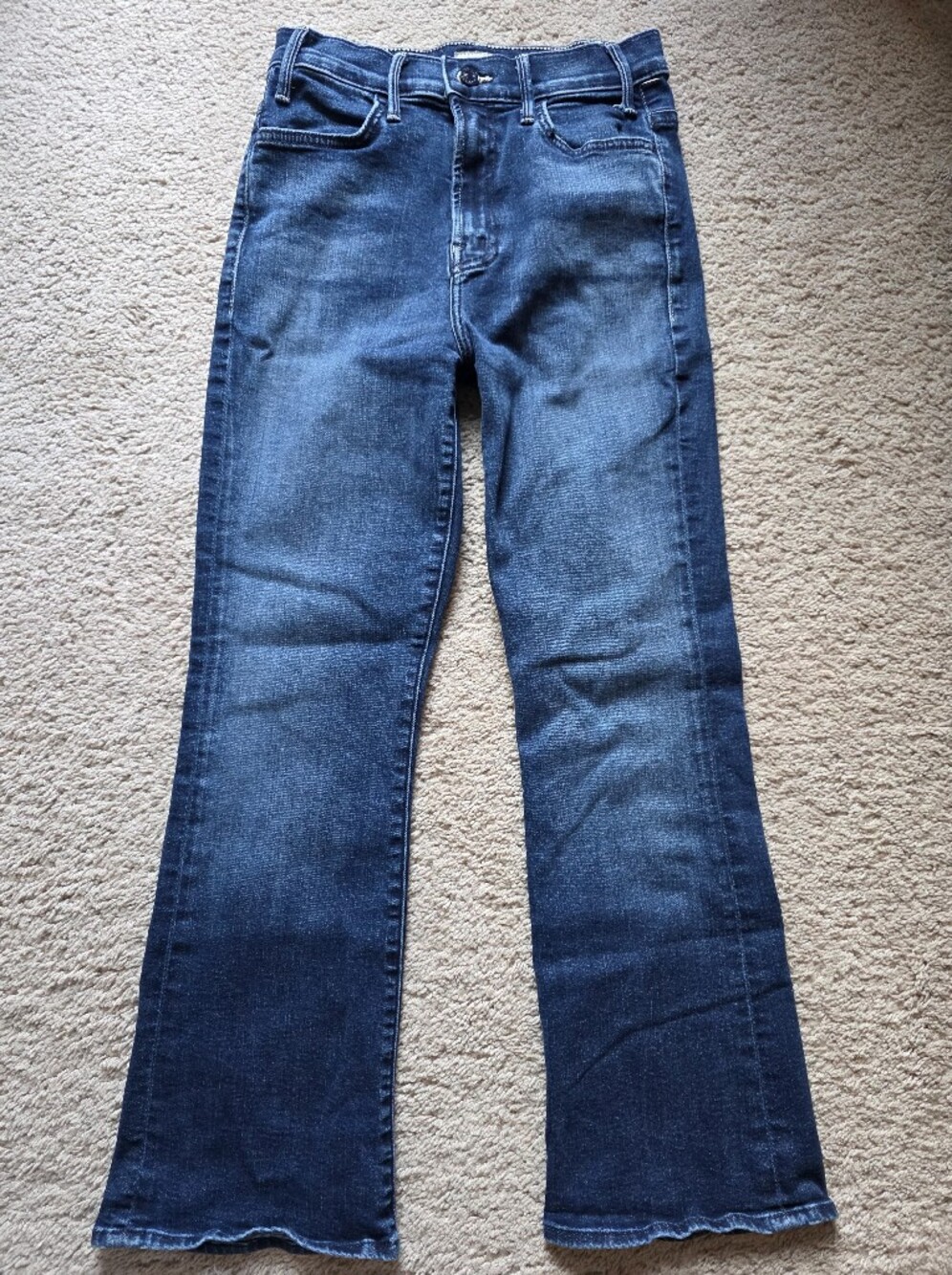 MOTHER Heirloom Lil' Hustler Ankle Petite Flare Jeans Size 25